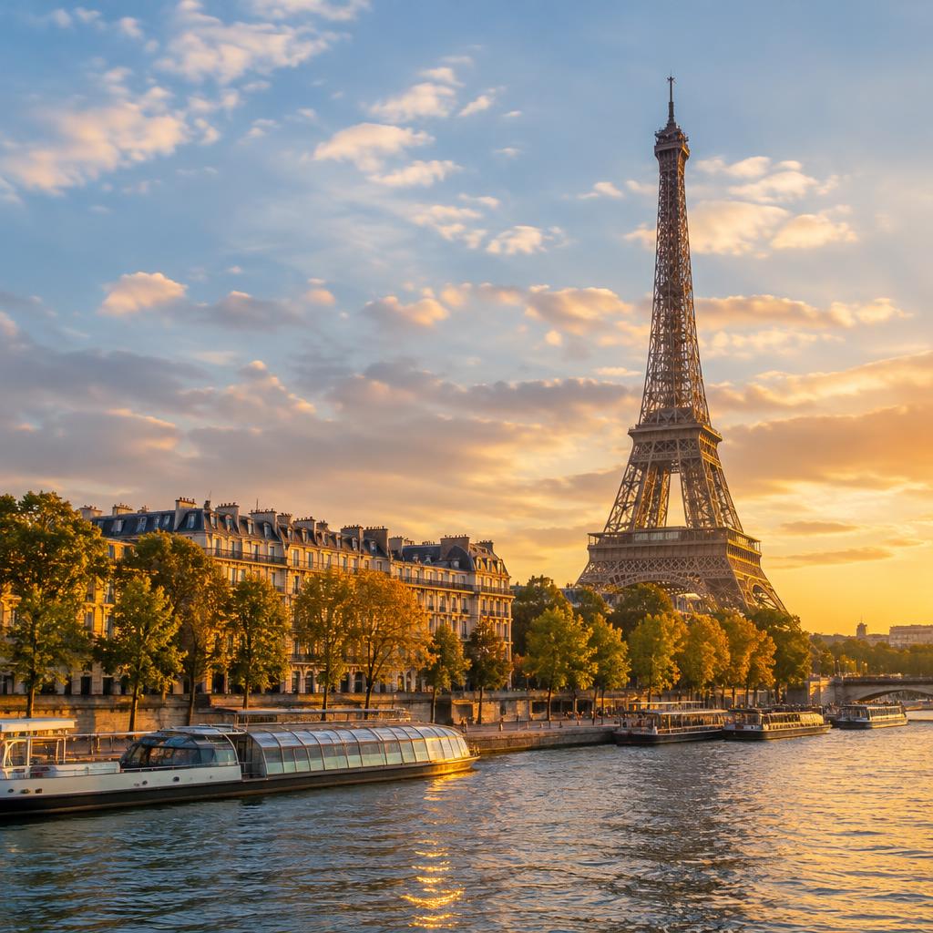 Paisagem de Paris, França